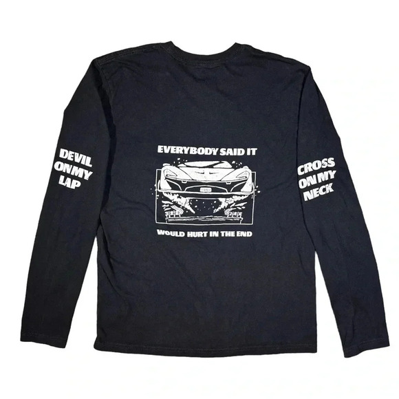 The Weeknd XO 2016 Starboy Ordinary Life Car Black L/S T Shirt Mens Small - Picture 1 of 7